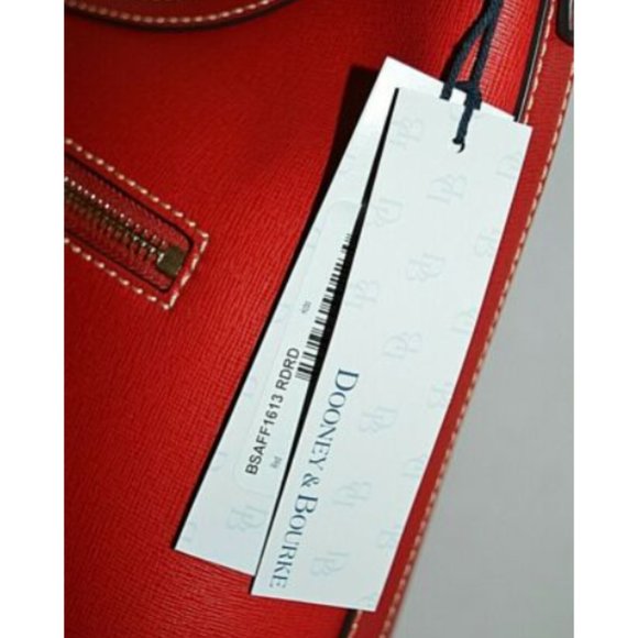Dooney & Bourke Saffiano Italian Leather Red Bag - Picture 5 of 11